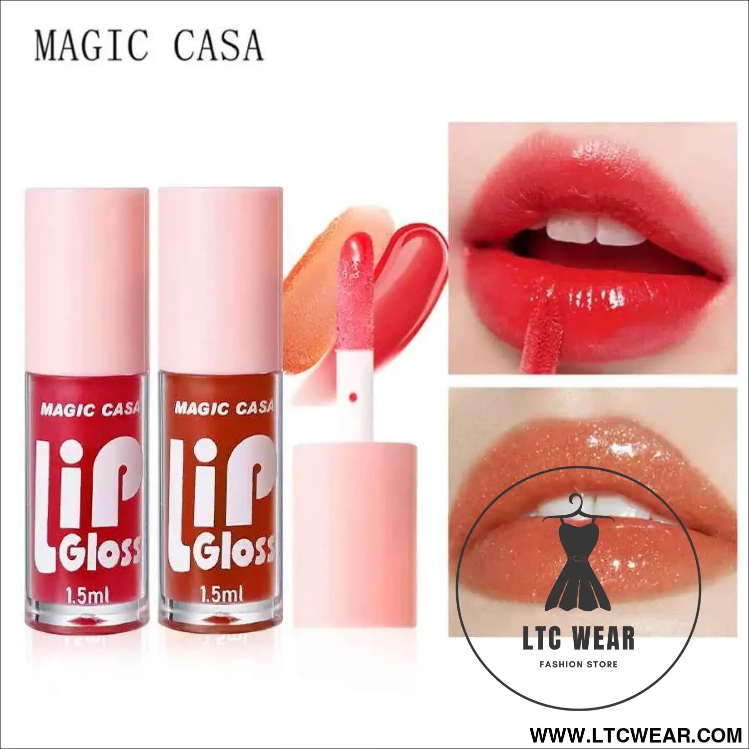 Hydrating Jelly Lip Oil Set: 6pcs for Smooth, Shiny Lips