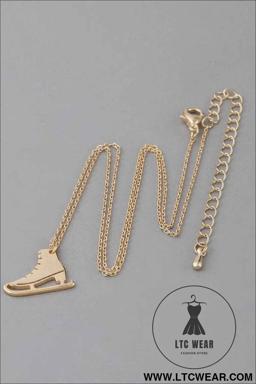 Ice Skates Pendant Necklace