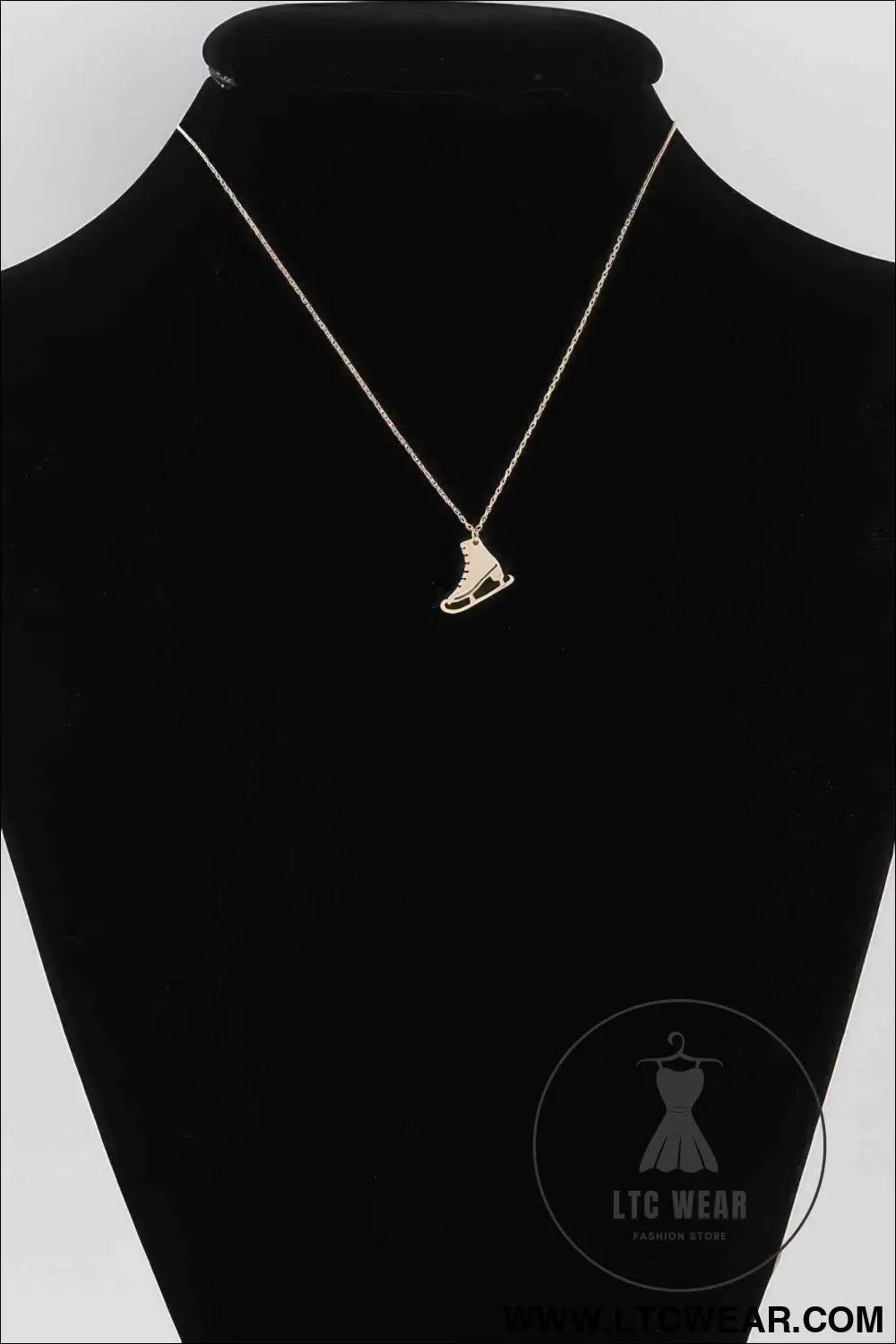 Ice Skates Pendant Necklace