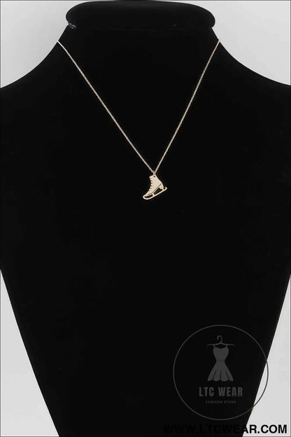 Ice Skates Pendant Necklace