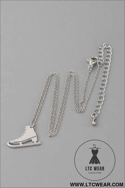 Ice Skates Pendant Necklace