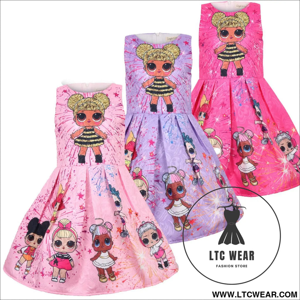 Ins children’s skirt newclothing summer middle and small girl’s dress