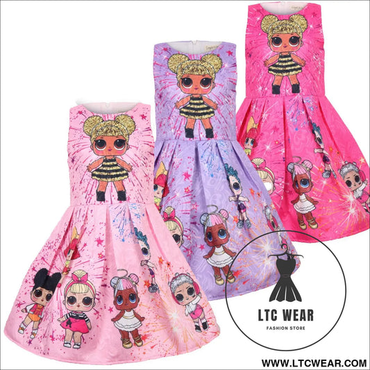 Ins children’s skirt newclothing summer middle and small girl’s dress