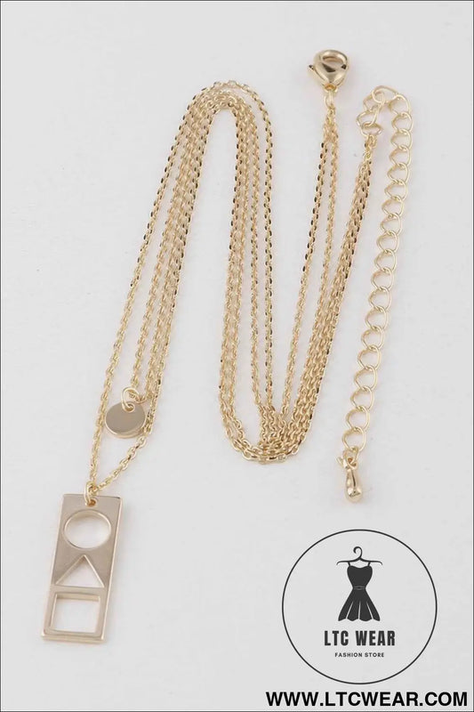 Inverted Shape Pendant Necklace