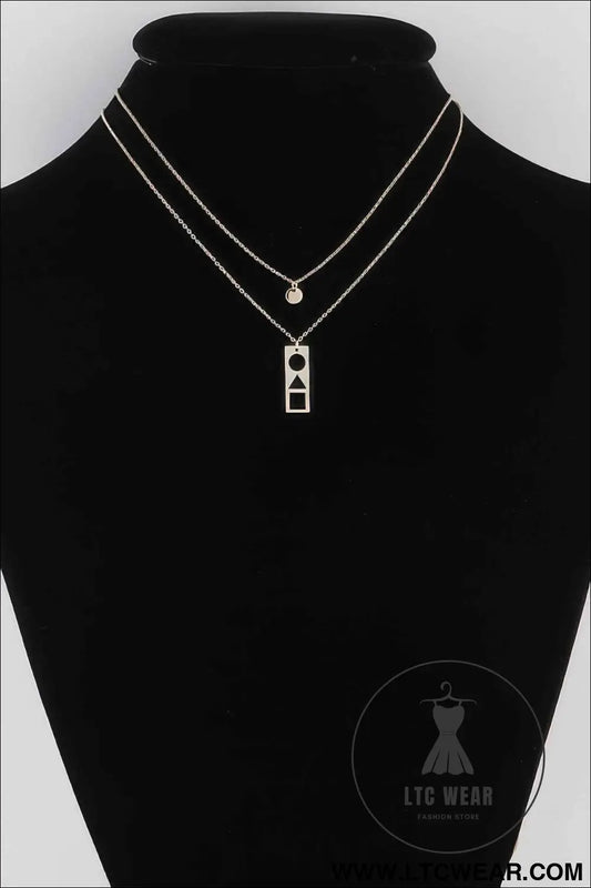 Inverted Shape Pendant Necklace