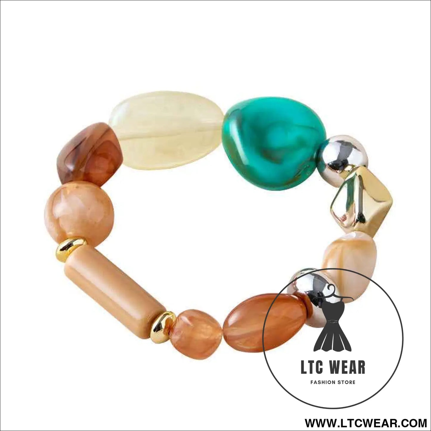 Irregular Acrylic Bead Bracelet Collection