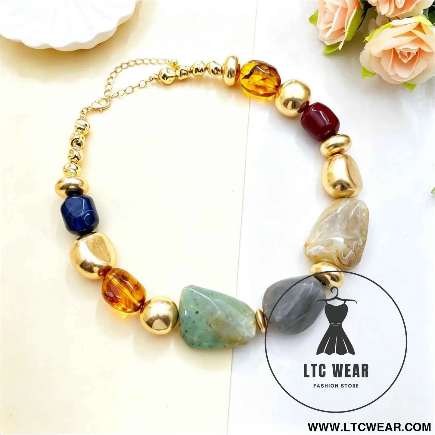 Irregular Acrylic Statement Necklace Collection