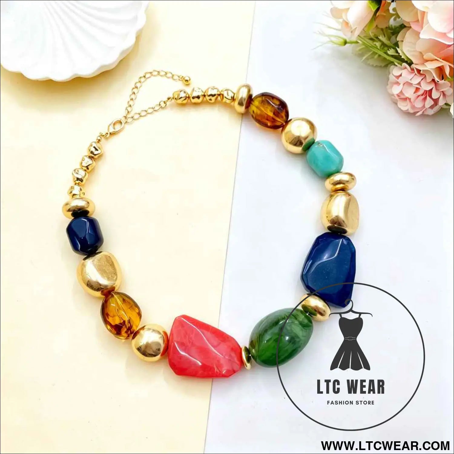 Irregular Acrylic Statement Necklace Collection
