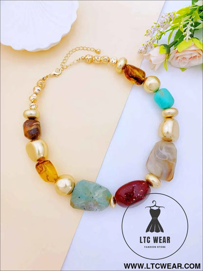 Irregular Acrylic Statement Necklace Collection