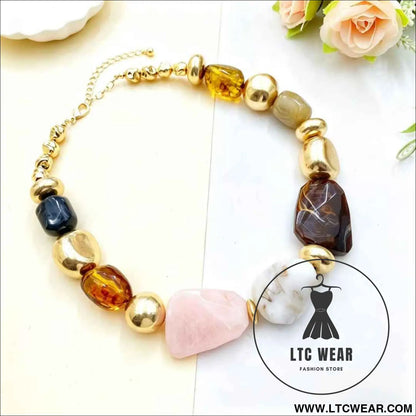 Irregular Acrylic Statement Necklace Collection