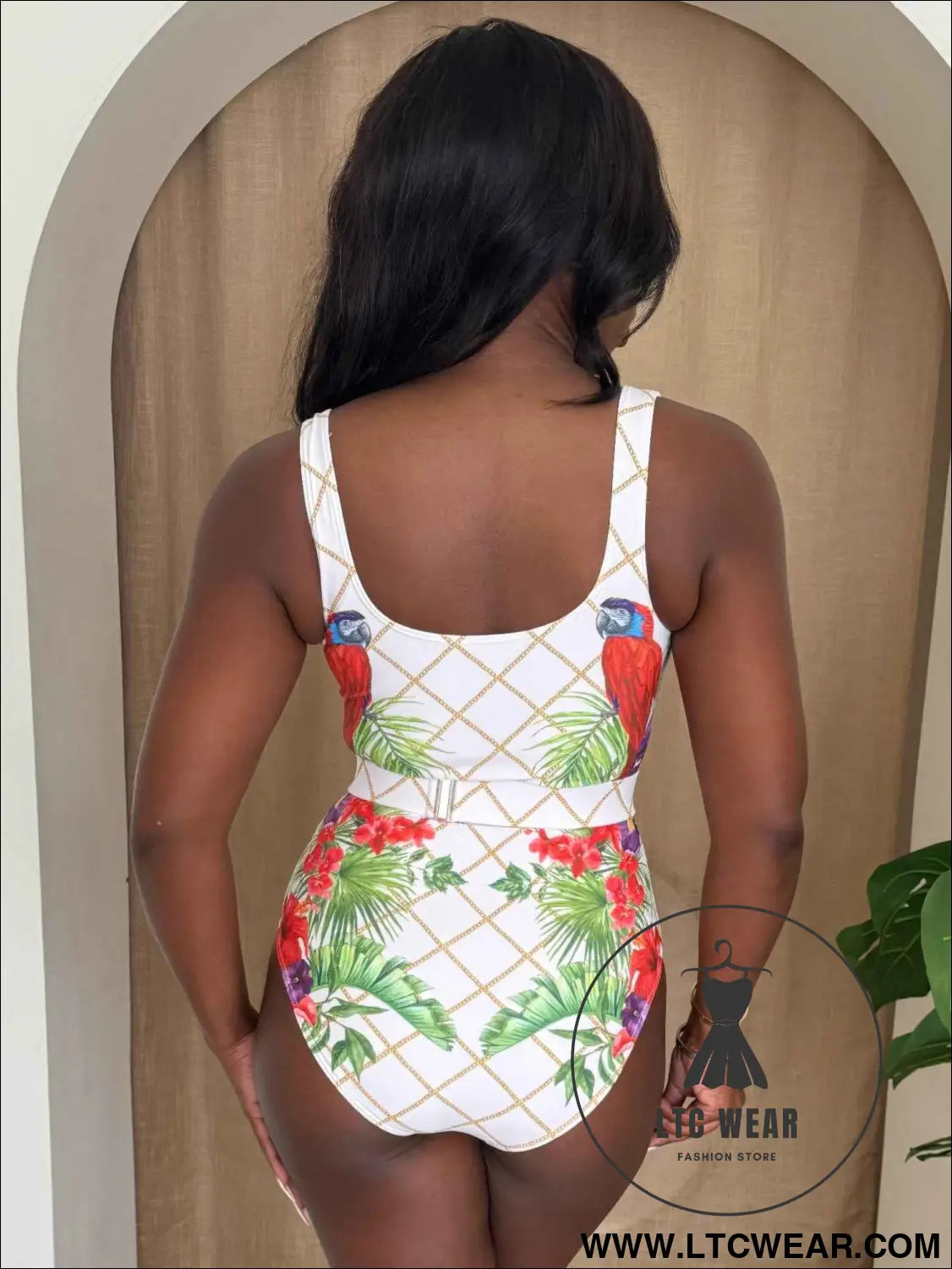 Island Muse Parrot One-piece