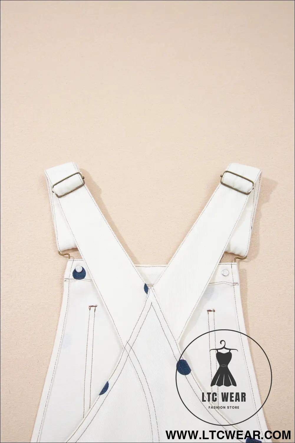 Jet Stream Polka Dot Print Bib Pocket Denim Barrel Overalls Jumpsuit - L.T.C Wear Online Fashion Store
