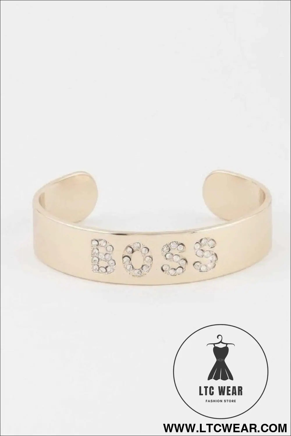 Jeweled Boss Cuff Bracelet