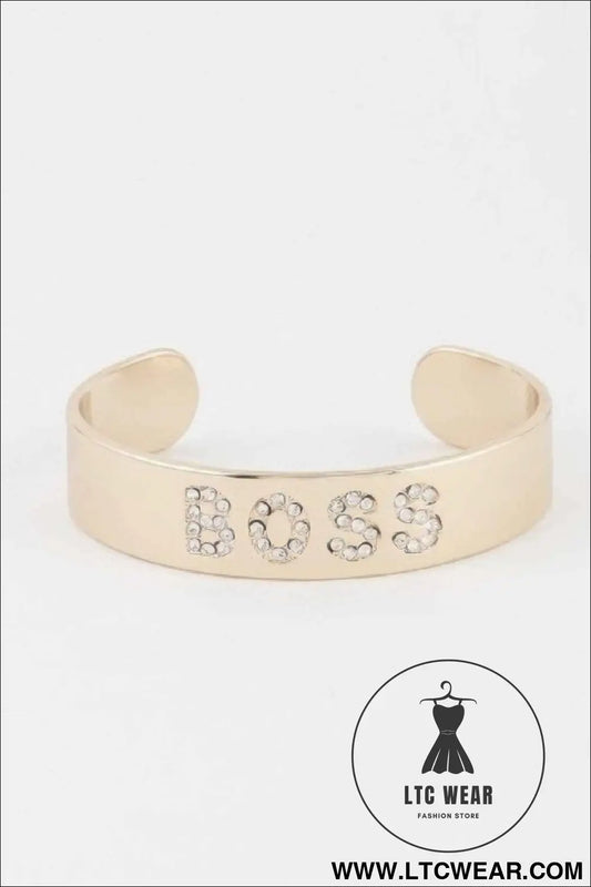 Jeweled Boss Cuff Bracelet
