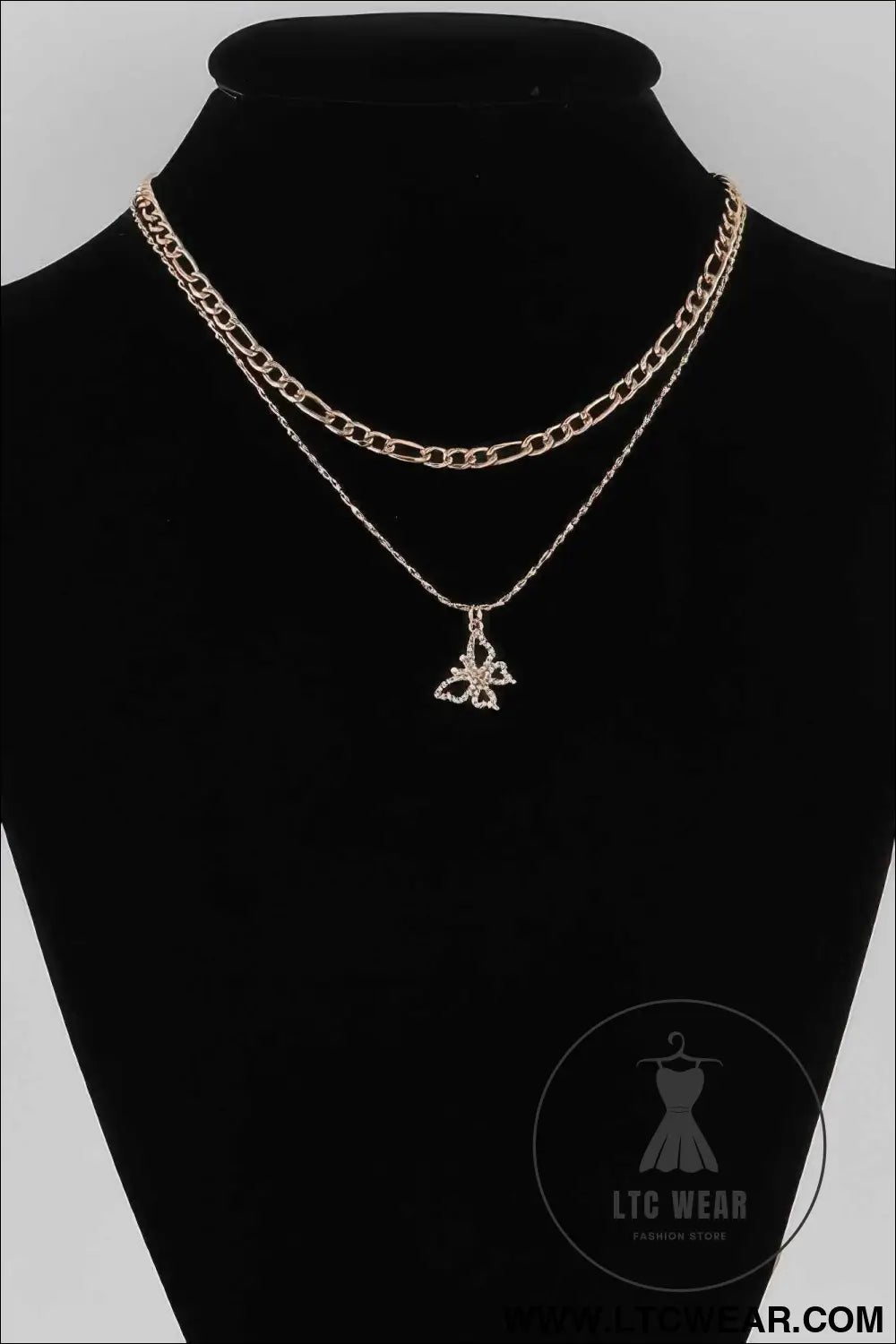 Jeweled Butterfly Necklace