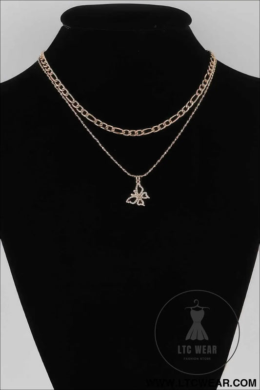 Jeweled Butterfly Necklace