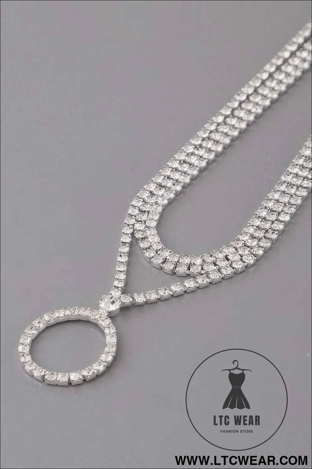 Jeweled Circle Choker Necklace