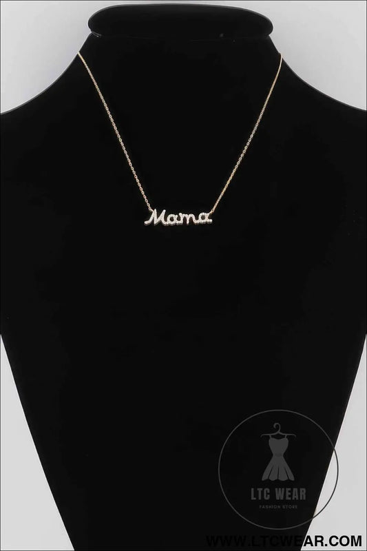 Jeweled Mama Necklace