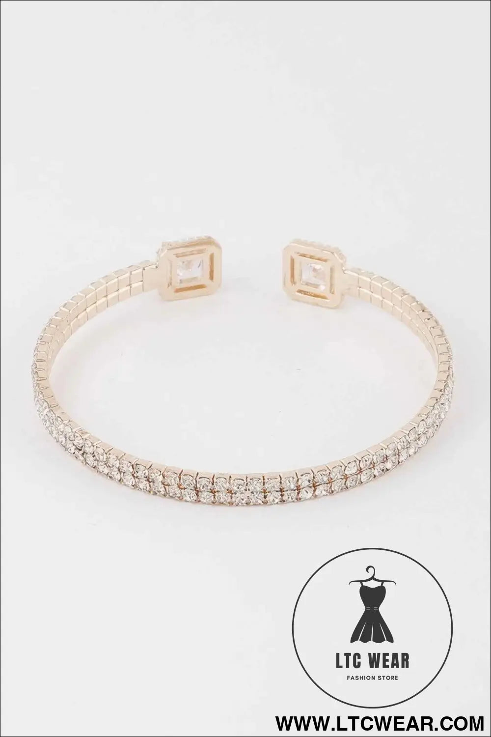 Jeweled Open Cuff Bracelet