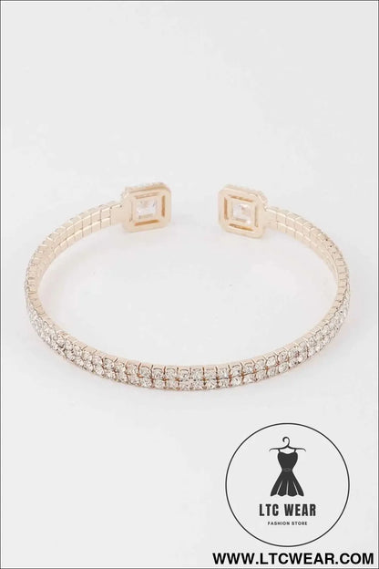 Jeweled Open Cuff Bracelet