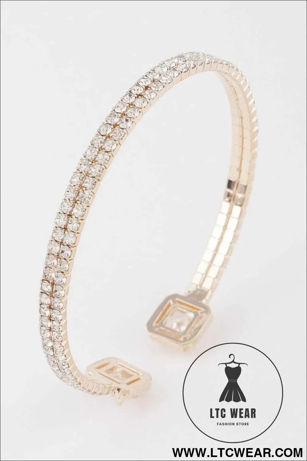 Jeweled Open Cuff Bracelet