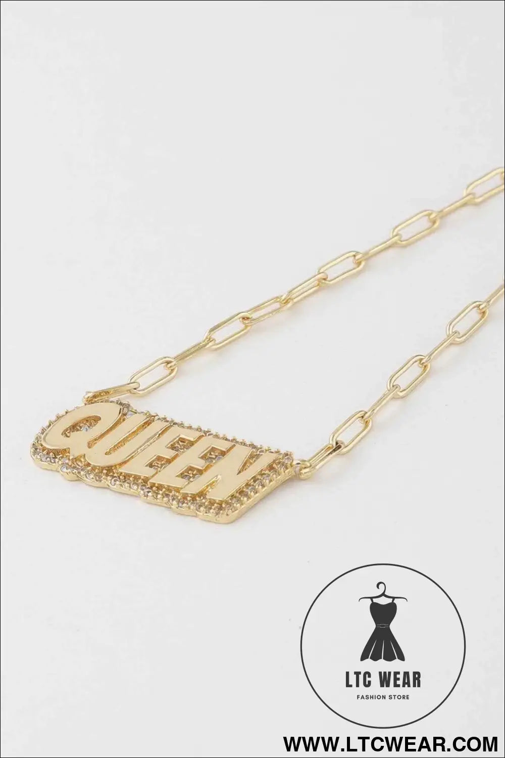 Jeweled Queen Chain Necklace