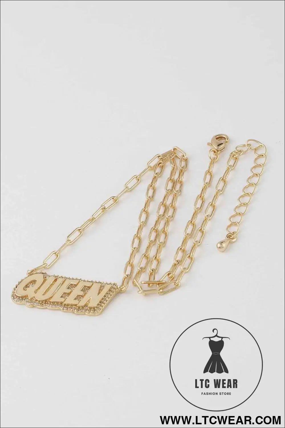 Jeweled Queen Chain Necklace