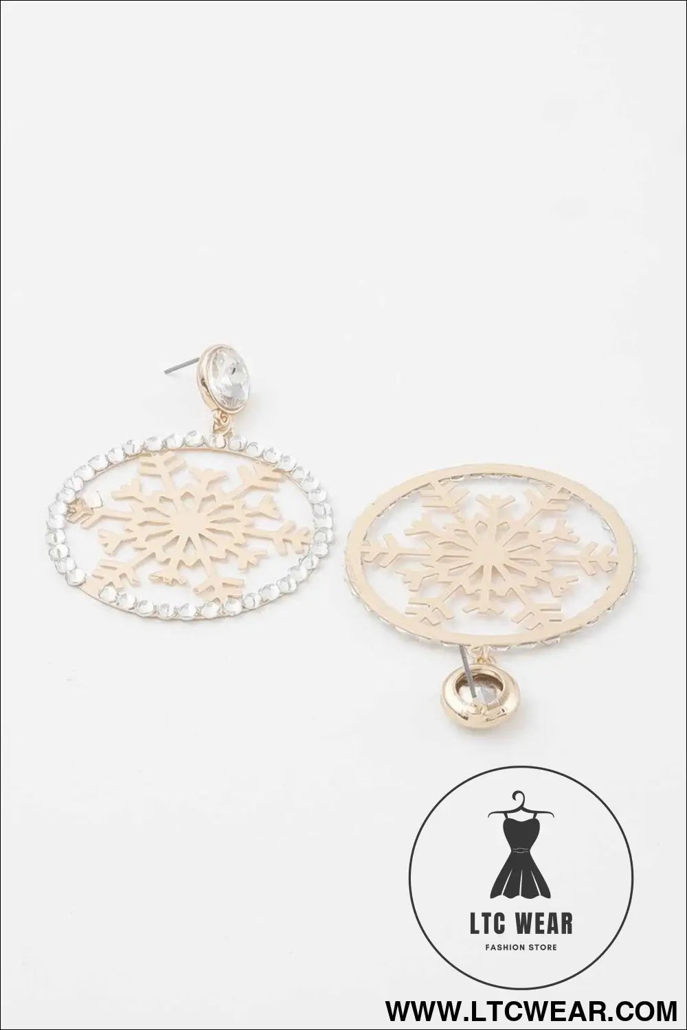 Jeweled Snowflake Earrings