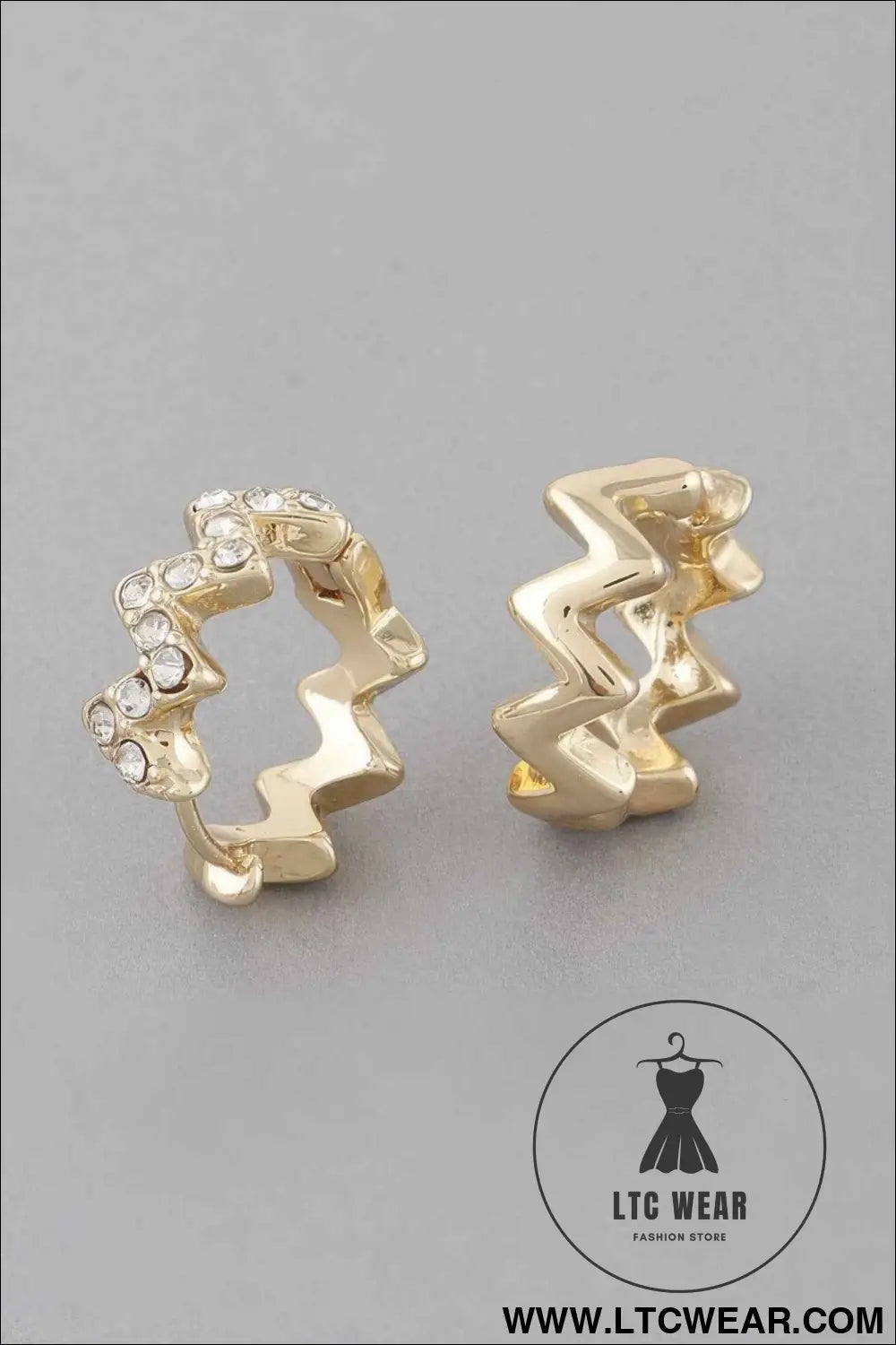 Jeweled Swivel Hoop Earrings
