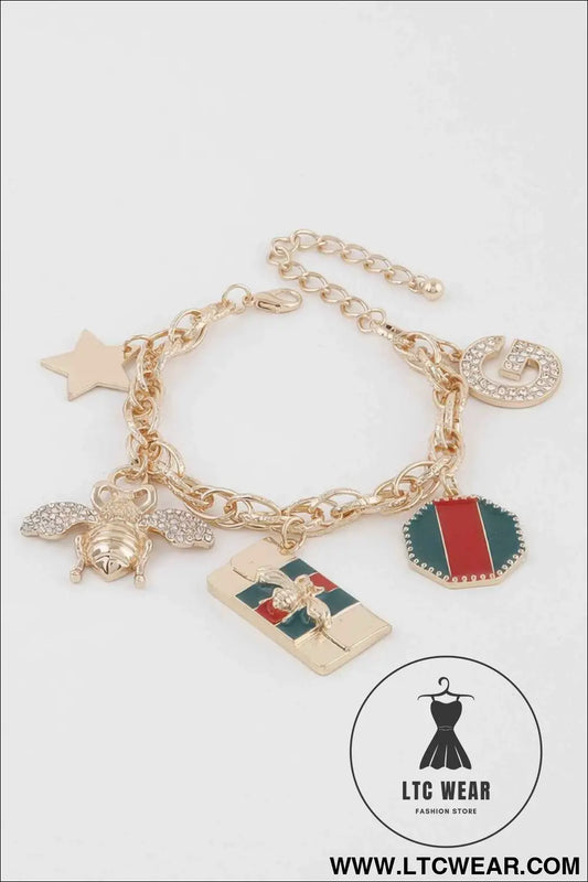 Killer Bee Charms Bracelet