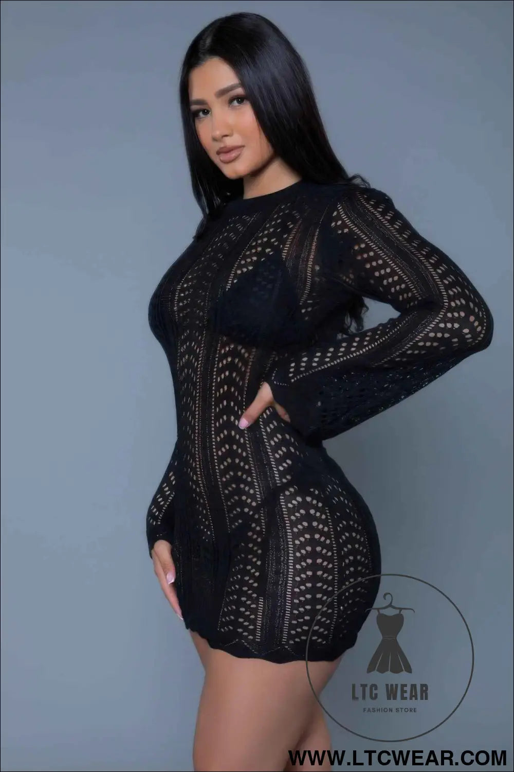Kinsley Crochet Mini Dress