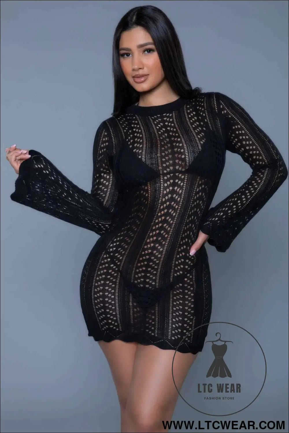 Kinsley Crochet Mini Dress