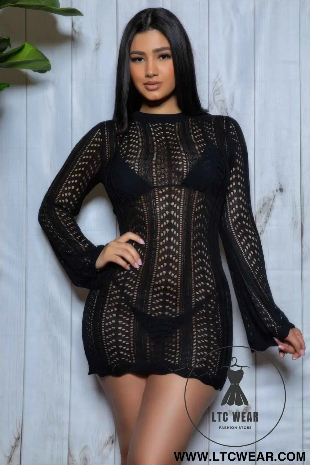 Kinsley Crochet Mini Dress