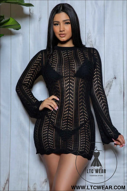 Kinsley Crochet Mini Dress