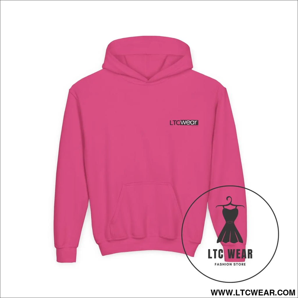L.t.c wear youth hoodie - heliconia / xs - kids clothes