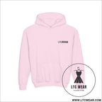 L.t.c wear youth hoodie - light pink / xs - kids clothes