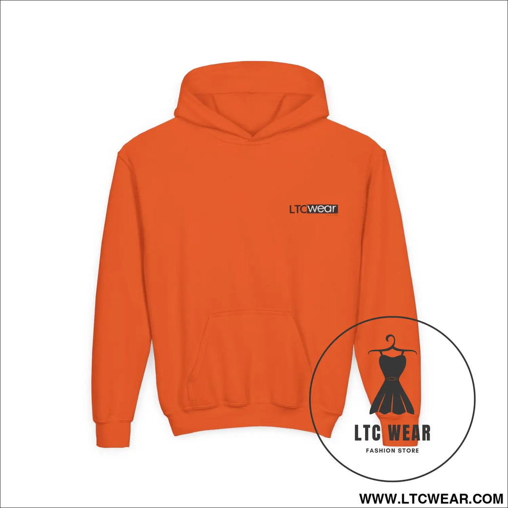 L.t.c wear youth hoodie - orange / xs - kids clothes