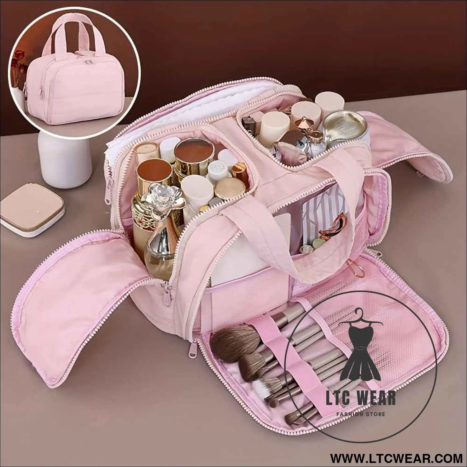 Large Capacity Portable Toiletry  Medicine Travel Organizer Bag
