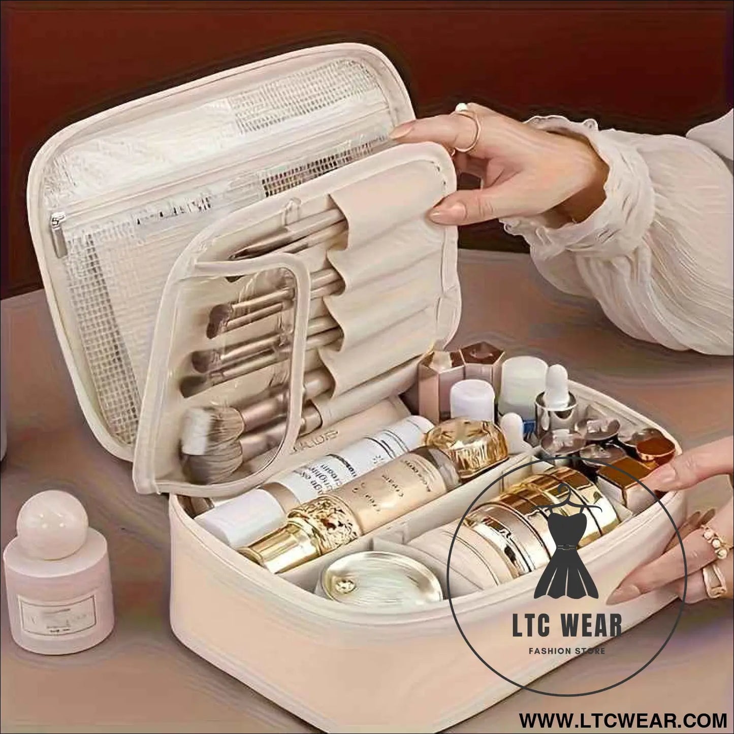 Large Capacity Travel Pouch Multilayer Universal Detachable Storage