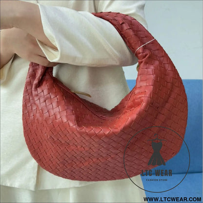 Large size women’s woven bag large capacity hand-held armpit bag women’s bag