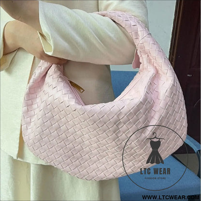Large size women’s woven bag large capacity hand-held armpit bag women’s bag
