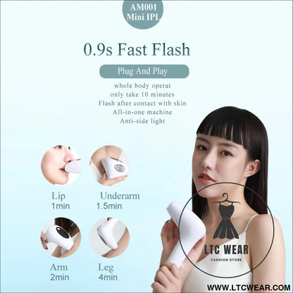Laser hair removal instrument lip axillary private pubic hair shaver photon permanent household ice point hair removal