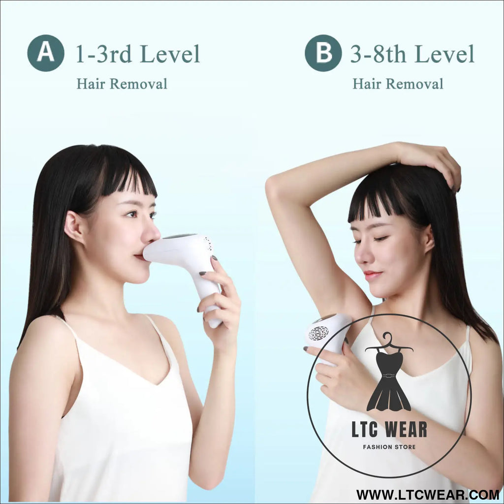 Laser hair removal instrument lip axillary private pubic hair shaver photon permanent household ice point hair removal