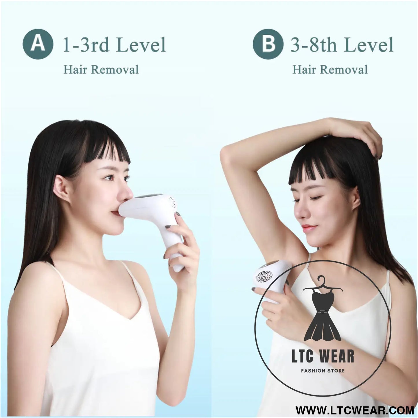 Laser hair removal instrument lip axillary private pubic hair shaver photon permanent household ice point hair removal