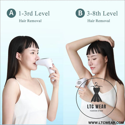 Laser hair removal instrument lip axillary private pubic hair shaver photon permanent household ice point hair removal