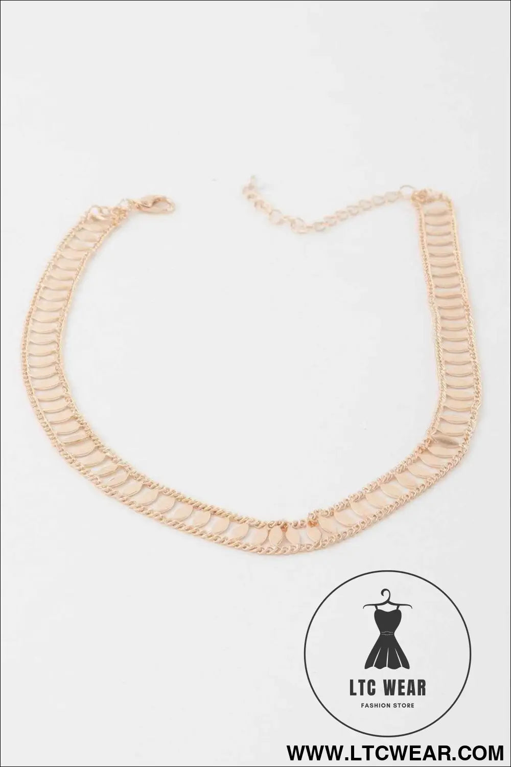 Leaf Chain Choker Necklace