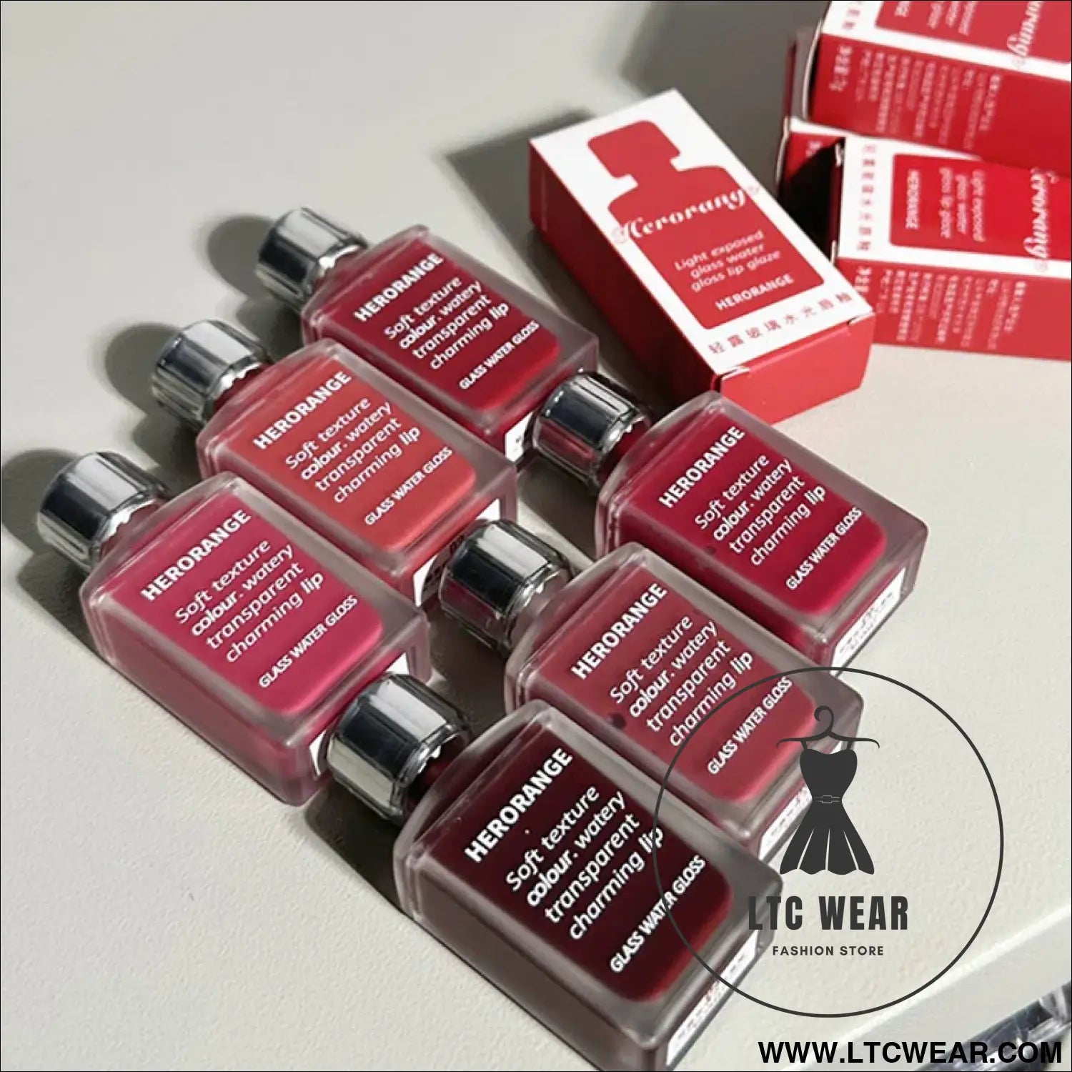 Light Glass-Like Lip Lacquer - Smudge-Proof & Skin-Brightening - L.T.C Wear Online Fashion Store