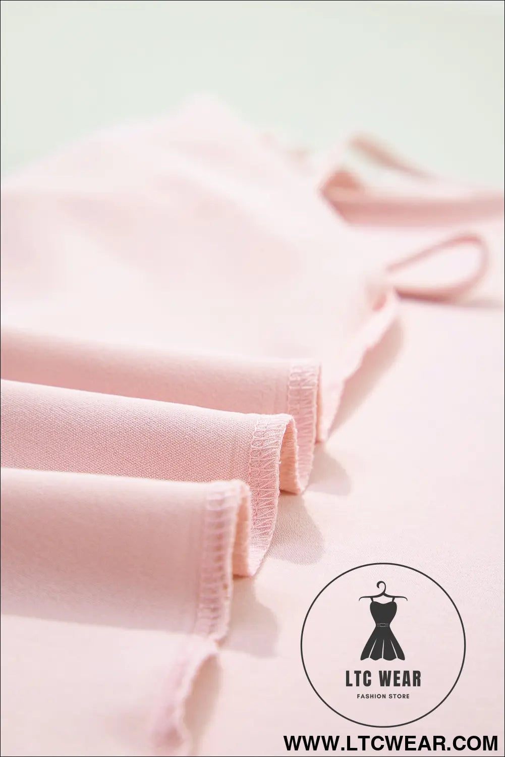 Light Pink Sheer Lace Patchwork Camisole Nightgown Dress - L.T.C Wear Online Fashion Store