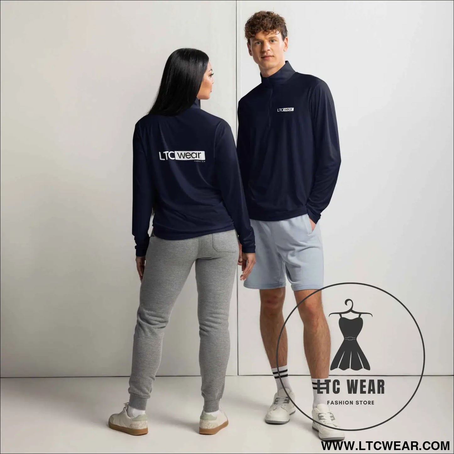 Lightweight quarter-zip pullover