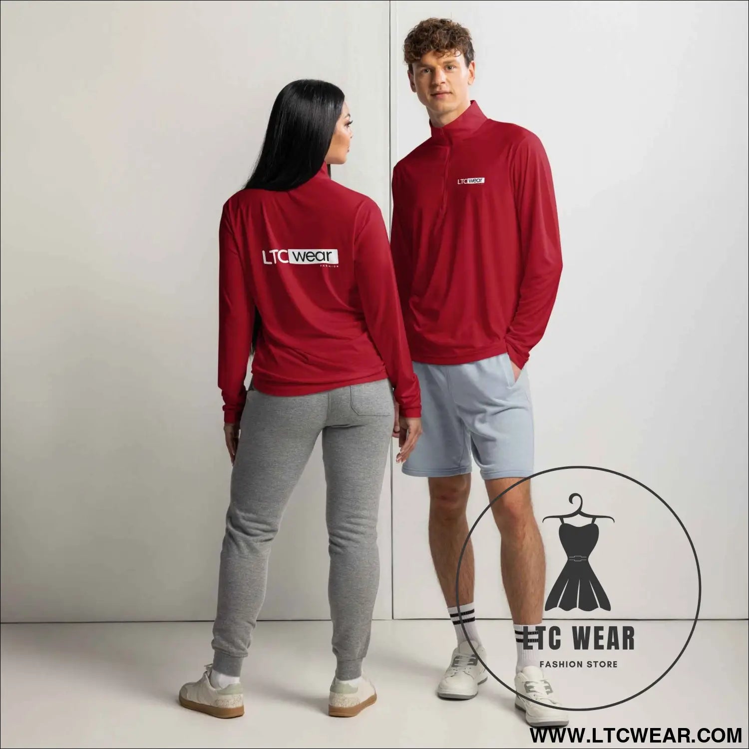 Lightweight quarter-zip pullover